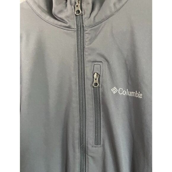 Columbia Mens L Omni-Heat Thermal Comfort Jacket Gray/Black Polyester Full Zip - Picture 3 of 9